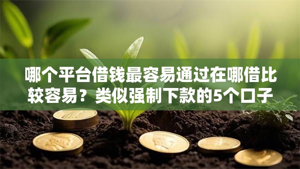 哪个平台借钱最容易通过在哪借比较容易？类似强制下款的5个口子参考