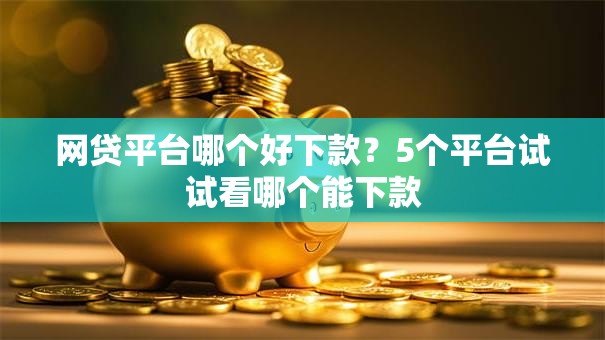 网贷平台哪个好下款?5个平台试试看哪个能下款 网贷平台哪个好下款?5个平台试试看哪个能下款