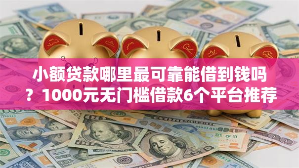小额贷款哪里最可靠能借到钱吗？1000元无门槛借款6个平台推荐