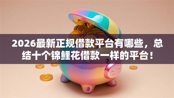 2026最新正规借款平台有哪些,总结十个锦鲤花借款一样的平台! 2026最新正规借款平台有哪些,总结十个锦鲤花借款一样的平台!