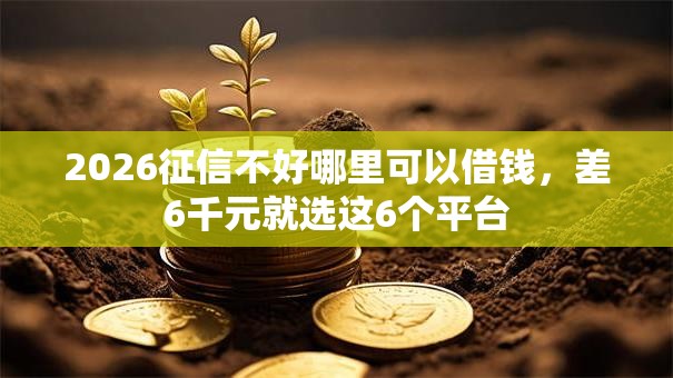 2026征信不好哪里可以借钱,差6千元就选这6个平台 2026征信不好哪里可以借钱,差6千元就选这6个平台
