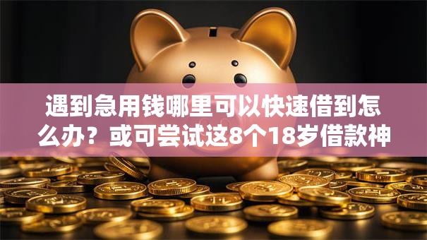 遇到急用钱哪里可以快速借到怎么办?或可尝试这8个18岁借款神器快速下款平台 遇到急用钱哪里可以快速借到怎么办?或可尝试这8个18岁借款神器快速下款平台