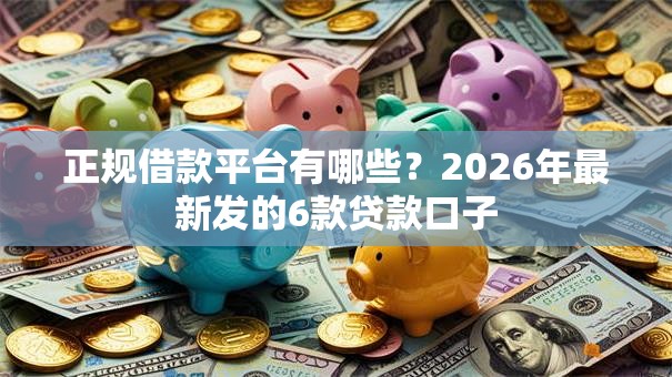正规借款平台有哪些?2026年最新发的6款贷款口子 正规借款平台有哪些?2026年最新发的6款贷款口子