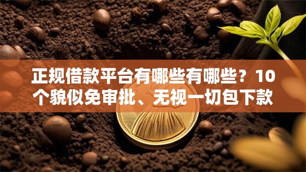 正规借款平台有哪些有哪些？10个貌似免审批、无视一切包下款5000秒下款的平台合集