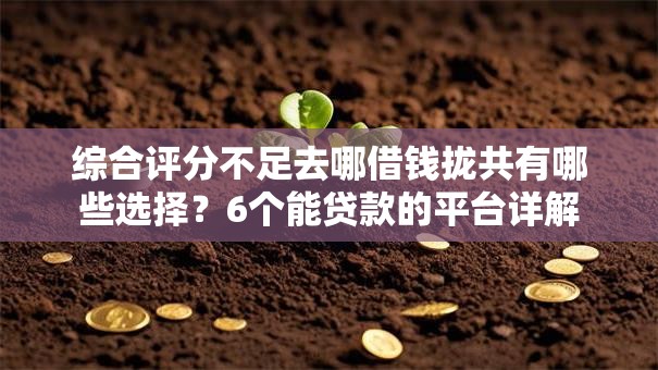 综合评分不足去哪借钱拢共有哪些选择？6个能贷款的平台详解