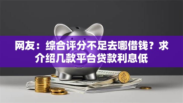网友：综合评分不足去哪借钱？求介绍几款平台贷款利息低
