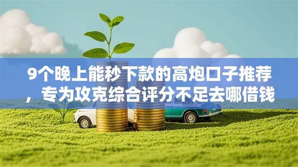 9个晚上能秒下款的高炮口子推荐，专为攻克综合评分不足去哪借钱难题