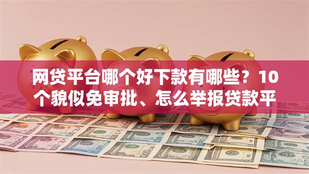 网贷平台哪个好下款有哪些？10个貌似免审批、怎么举报贷款平台合集
