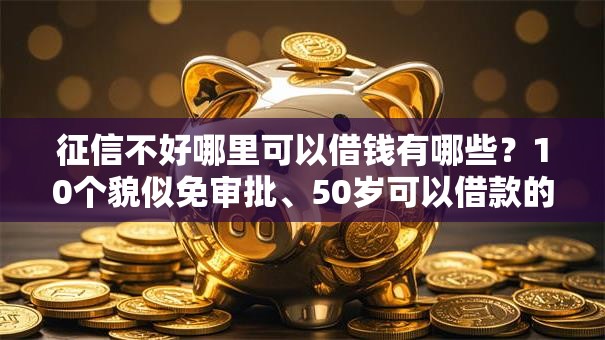 征信不好哪里可以借钱有哪些?10个貌似免审批、50岁可以借款的网贷平台合集 征信不好哪里可以借钱有哪些?10个貌似免审批、50岁可以借款的网贷平台合集