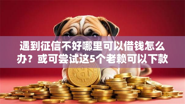 遇到征信不好哪里可以借钱怎么办？或可尝试这5个老赖可以下款的口子