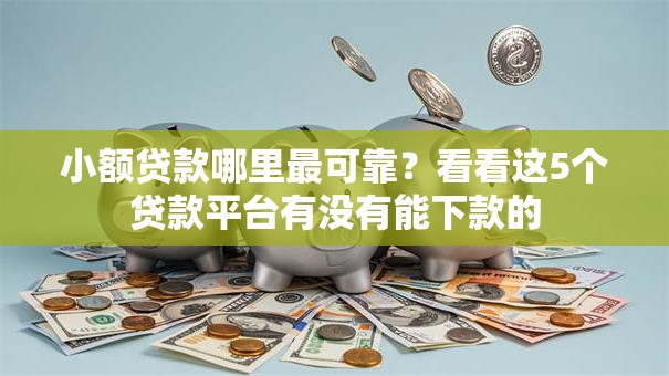 小额贷款哪里最可靠？看看这5个贷款平台有没有能下款的