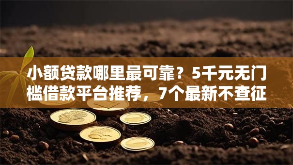 小额贷款哪里最可靠？5千元无门槛借款平台推荐，7个最新不查征信的口子盘点