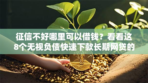 征信不好哪里可以借钱?看看这8个无视负债快速下款长期网贷的软件怎么样 征信不好哪里可以借钱?看看这8个无视负债快速下款长期网贷的软件怎么样