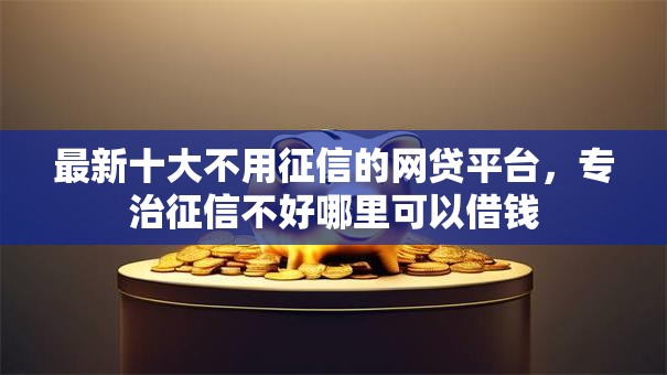最新十大不用征信的网贷平台，专治征信不好哪里可以借钱