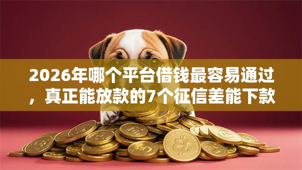 2026年哪个平台借钱最容易通过，真正能放款的7个征信差能下款的平台推荐