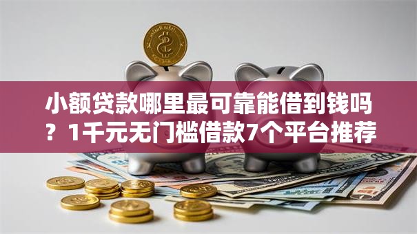 小额贷款哪里最可靠能借到钱吗？1千元无门槛借款7个平台推荐