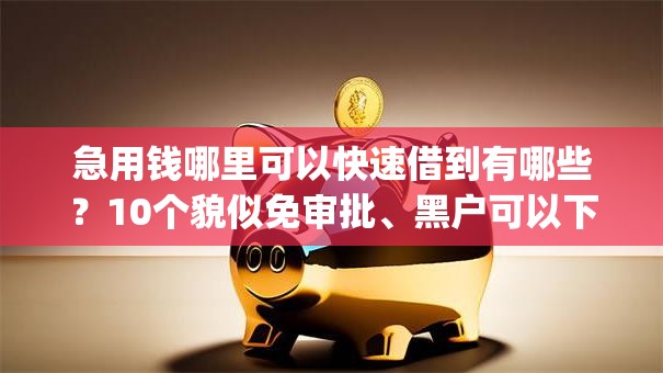 急用钱哪里可以快速借到有哪些?10个貌似免审批、黑户可以下的贷款app合集 急用钱哪里可以快速借到有哪些?10个貌似免审批、黑户可以下的贷款app合集
