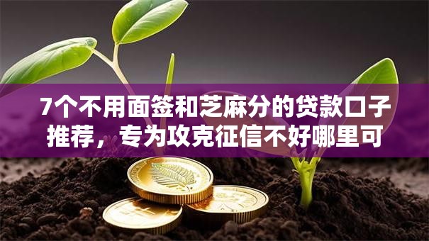 7个不用面签和芝麻分的贷款口子推荐,专为攻克征信不好哪里可以借钱难题 7个不用面签和芝麻分的贷款口子推荐,专为攻克征信不好哪里可以借钱难题