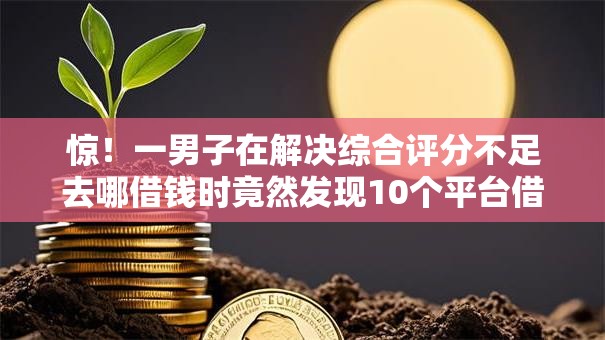 惊！一男子在解决综合评分不足去哪借钱时竟然发现10个平台借钱好，事后分享了出来