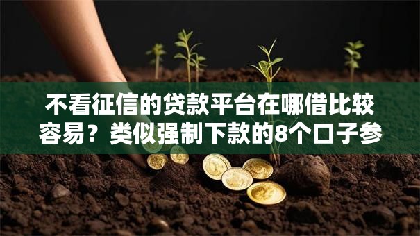 不看征信的贷款平台在哪借比较容易？类似强制下款的8个口子参考