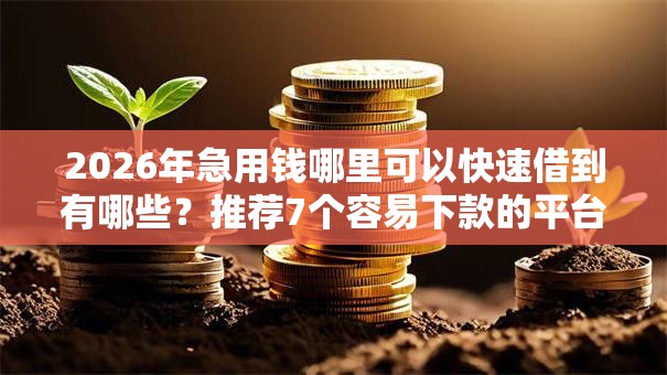 2026年急用钱哪里可以快速借到有哪些？推荐7个容易下款的平台