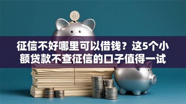 征信不好哪里可以借钱？这5个小额贷款不查征信的口子值得一试
