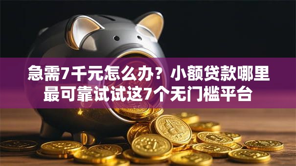 急需7千元怎么办?小额贷款哪里最可靠试试这7个无门槛平台 急需7千元怎么办?小额贷款哪里最可靠试试这7个无门槛平台