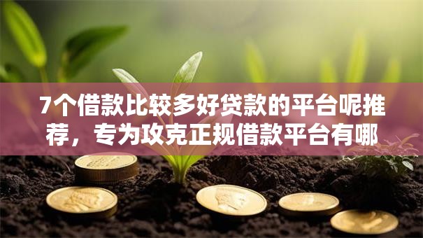 7个借款比较多好贷款的平台呢推荐,专为攻克正规借款平台有哪些难题 7个借款比较多好贷款的平台呢推荐,专为攻克正规借款平台有哪些难题