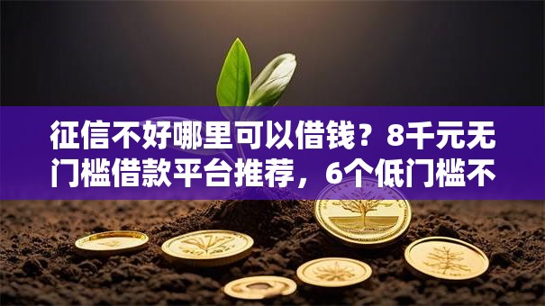 征信不好哪里可以借钱?8千元无门槛借款平台推荐,6个低门槛不查征信的软件盘点 征信不好哪里可以借钱?8千元无门槛借款平台推荐,6个低门槛不查征信的软件盘点