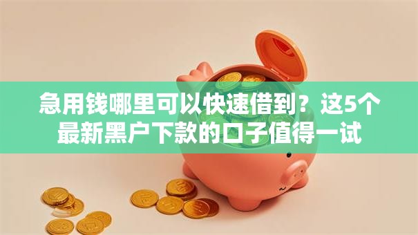 急用钱哪里可以快速借到?这5个最新黑户下款的口子值得一试 急用钱哪里可以快速借到?这5个最新黑户下款的口子值得一试