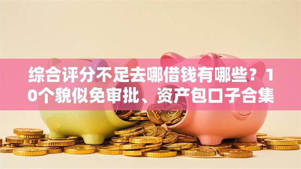 综合评分不足去哪借钱有哪些？10个貌似免审批、资产包口子合集