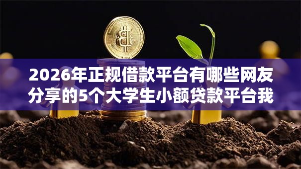 2026年正规借款平台有哪些网友分享的5个大学生小额贷款平台我觉得不错！