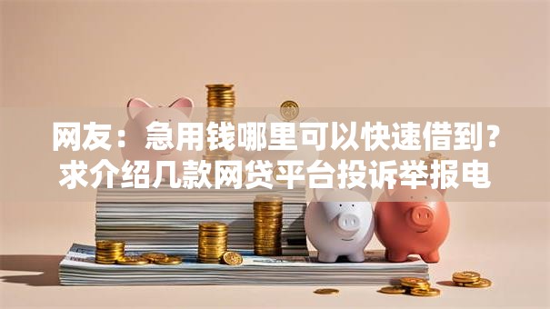 网友:急用钱哪里可以快速借到?求介绍几款网贷平台投诉举报电话 网友:急用钱哪里可以快速借到?求介绍几款网贷平台投诉举报电话