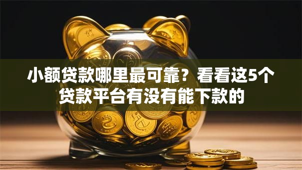 小额贷款哪里最可靠？看看这5个贷款平台有没有能下款的