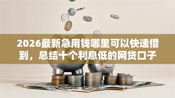 2026最新急用钱哪里可以快速借到,总结十个利息低的网贷口子! 2026最新急用钱哪里可以快速借到,总结十个利息低的网贷口子!