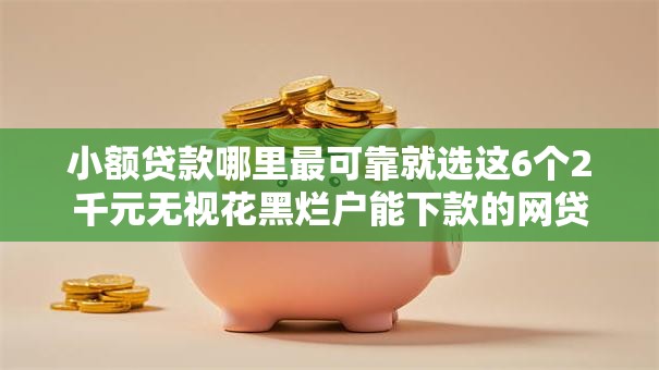 小额贷款哪里最可靠就选这6个2千元无视花黑烂户能下款的网贷