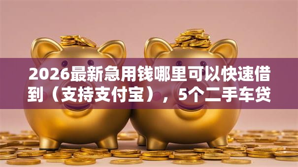2026最新急用钱哪里可以快速借到（支持支付宝），5个二手车贷款平台无私分享