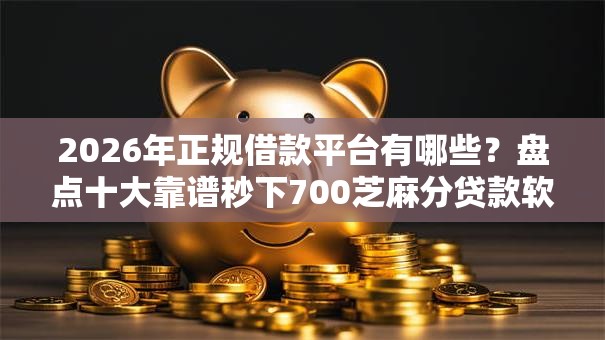 2026年正规借款平台有哪些?盘点十大靠谱秒下700芝麻分贷款软件 2026年正规借款平台有哪些?盘点十大靠谱秒下700芝麻分贷款软件