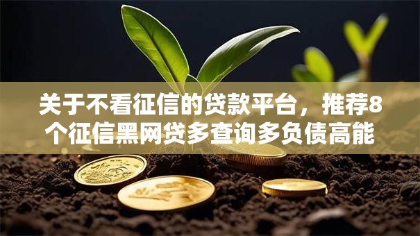 关于不看征信的贷款平台，推荐8个征信黑网贷多查询多负债高能下款的口子给你