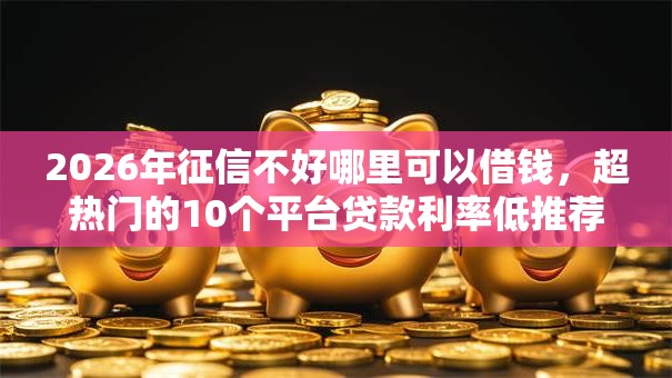 2026年征信不好哪里可以借钱，超热门的10个平台贷款利率低推荐