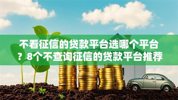 不看征信的贷款平台选哪个平台?8个不查询征信的贷款平台推荐 不看征信的贷款平台选哪个平台?8个不查询征信的贷款平台推荐