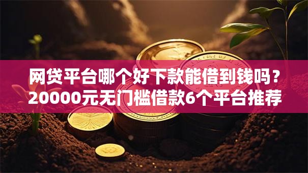 网贷平台哪个好下款能借到钱吗？20000元无门槛借款6个平台推荐