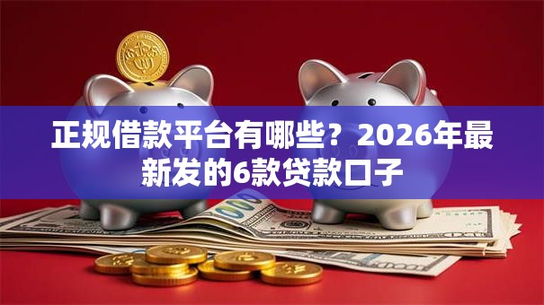正规借款平台有哪些?2026年最新发的6款贷款口子 正规借款平台有哪些?2026年最新发的6款贷款口子