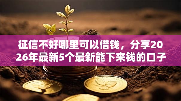 征信不好哪里可以借钱,分享2026年最新5个最新能下来钱的口子 征信不好哪里可以借钱,分享2026年最新5个最新能下来钱的口子
