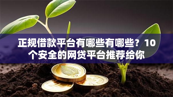 正规借款平台有哪些有哪些？10个安全的网贷平台推荐给你