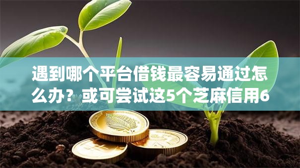 遇到哪个平台借钱最容易通过怎么办?或可尝试这5个芝麻信用600贷款app 遇到哪个平台借钱最容易通过怎么办?或可尝试这5个芝麻信用600贷款app