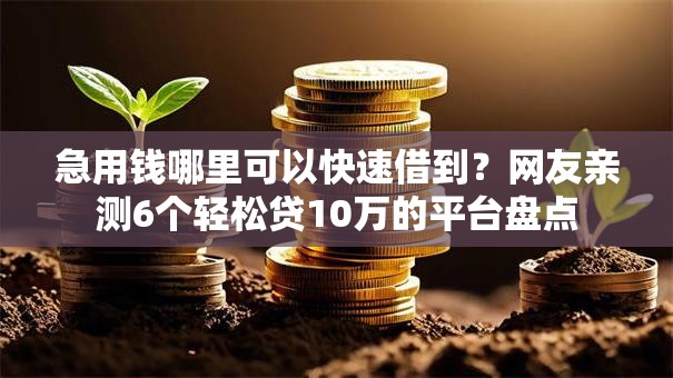 急用钱哪里可以快速借到?网友亲测6个轻松贷10万的平台盘点 急用钱哪里可以快速借到?网友亲测6个轻松贷10万的平台盘点