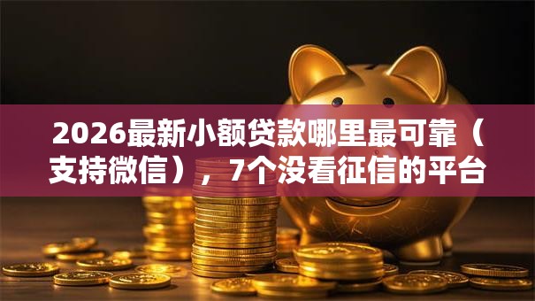 2026最新小额贷款哪里最可靠(支持微信),7个没看征信的平台无私分享 2026最新小额贷款哪里最可靠(支持微信),7个没看征信的平台无私分享