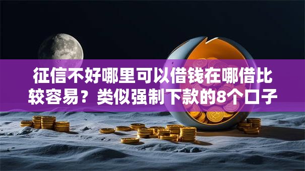 征信不好哪里可以借钱在哪借比较容易？类似强制下款的8个口子参考