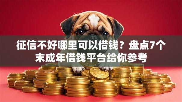征信不好哪里可以借钱？盘点7个末成年借钱平台给你参考